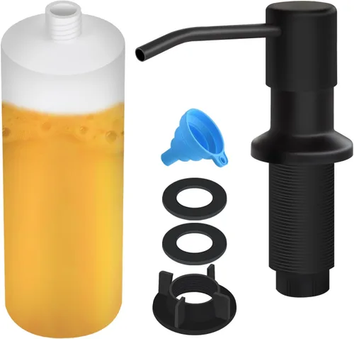 Vista 16 de Dispensador de jabón para fregadero de cocina, dispensador de jabón integrado, kit de tubo de extensión de 47 pulgadas, bomba dispensadora de loción