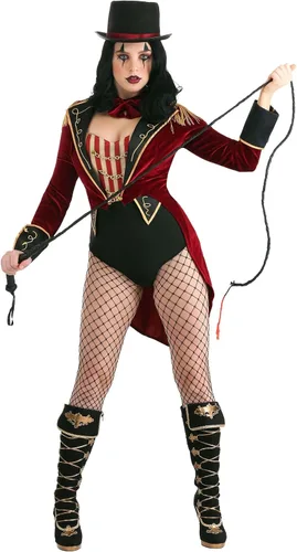 Vista 2 de Disfraz de Ringmaster oscuro para mujer
