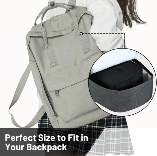 Vista 6 de MIER Lonchera térmica para hombres, mujeres y niños, portátil, pequeña, para 9 latas, mini hielera térmica compacta para escuela, trabajo, picnic
