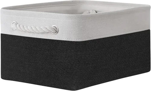 Vista 73 de TheWarmHome Contenedores de almacenamiento para estantes, tamaño mediano, 3 unidades, 13.8 pulgadas de largo x 9.8 pulgadas de ancho x 6.7 pulgadas