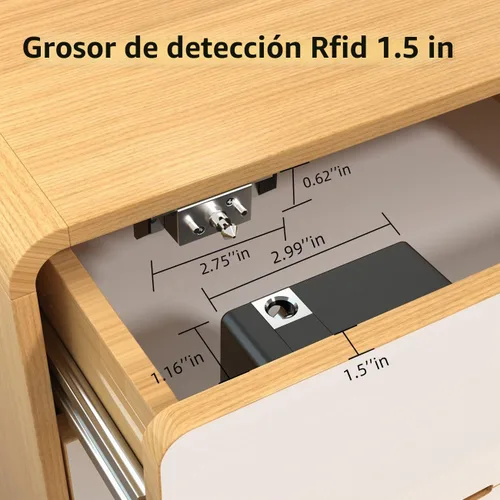 Vista 4 de RFID cerradura electrónica del gabinete ocultado DIY para armario de madera armario cajón armario cerradura pestillo