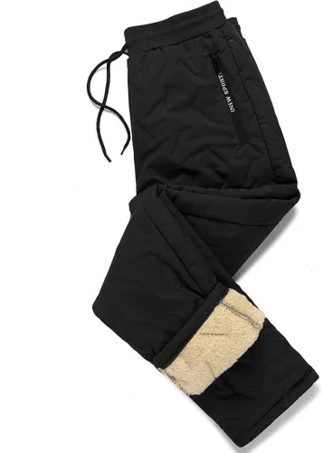 Vista 3 de LBL Leading the Better Life Pantalones de forro polar de invierno para hombre, pantalones deportivos con forro de sherpa, pantalones deportivos