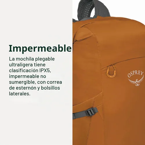 Vista 3 de Mochila Osprey Ultralight 20L Bolsa seca, Negro