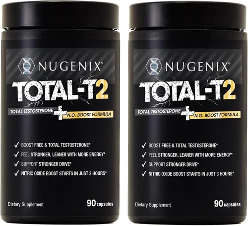 Vista 8 de Nugenix Total-T2 - Potenciador de testosterona y potenciador de óxido nítrico para hombres, Tesnor, S7, ElevATP, Tongkat, Citrullina, suplemento