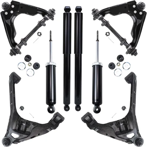 Vista 268 de Detroit Axle - Kit de brazos de control de extremo de 8 piezas para Toyota 2001-2003 Highlander 2002-2003 Camry Lexus ES300, 2 conjuntos de brazos