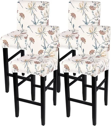 Vista 62 de SearchI Juego de 2 fundas para taburetes de bar, fundas de asiento de taburete elásticas y lavables, fundas para sillas de altura de mostrador