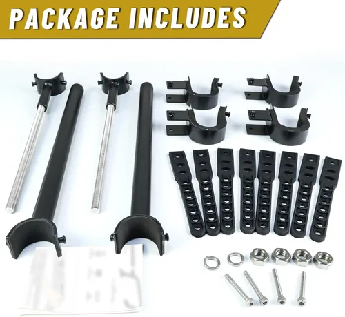Vista 9 de StarknightMT Portaarmas para UTV - Portaarmas Aéreo para UTV Soporte de Techo para Armas/Arcos con Acolchado Suave, Ajustable se Adapta a Espaciado