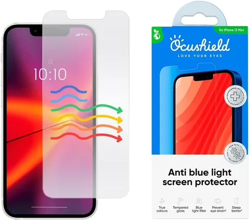 Vista 13 de Ocushield - Protector de pantalla de vidrio templado anti luz azul para iPhone 7 Plus iPhone 8 Plus - Protege tus ojos, reduce las migrañas