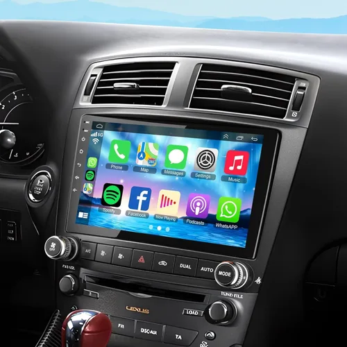 Vista 9 de Radio estéreo de coche 4G+64G para Toyota RAV4 2013-2018, Carplay inalámbrico y Android Auto con Android 13 compatible con Bluetooth/Control