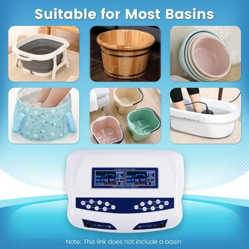 Vista 6 de Máquina de desintoxicación de baño de pies iónico, limpieza iónica profesional de doble desintoxicación iónica para baño de pies, spa con iones