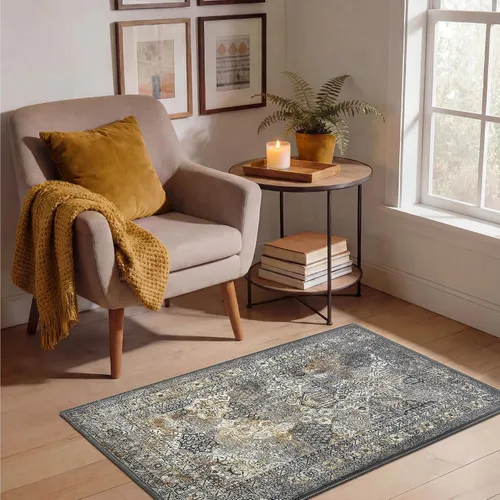 Vista 4 de Keen Home Design - Tapete lavable a máquina con respaldo antideslizante, para entrada, cocina, baño, lavandería, vintage de pelo orto y duradero
