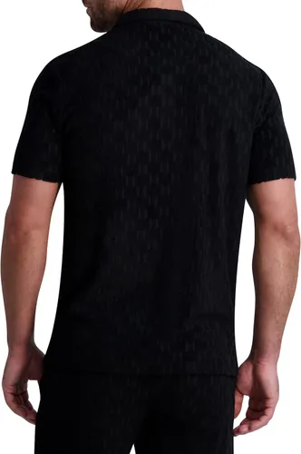 Vista 3 de Karl Lagerfeld Paris Camisa casual de rizo francés para hombre