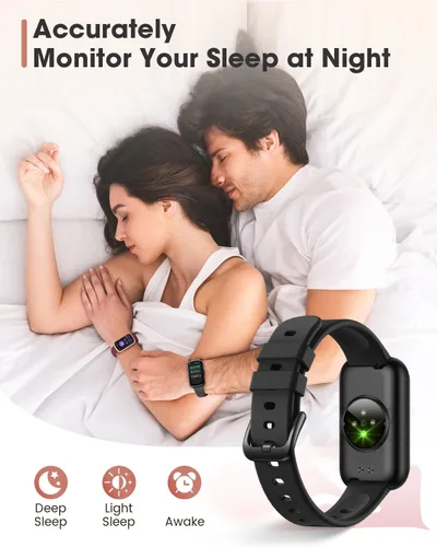 Vista 5 de DEKELIFE Monitor de actividad física, relojes inteligentes para mujeres/hombres, reloj con monitor de frecuencia cardíaca 24/7 con monitor de sueño