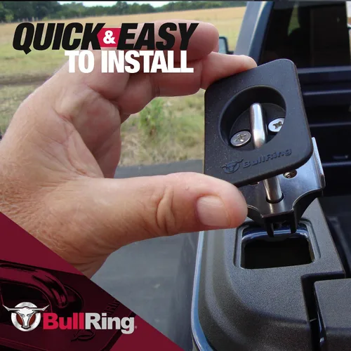 Vista 5 de Bull Ring - Amarres retráctiles para caja de camioneta ajustables para Ford F150 2015-25, Super Duty 2017-25, Raptor 2017-25 – Ajuste empotrado