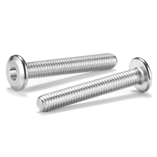 Vista 14 de 20 tornillos hexagonales de cabeza plana M5 x 0.236 in, acero inoxidable 304 18-8, rosca completa (con llave hexagonal)