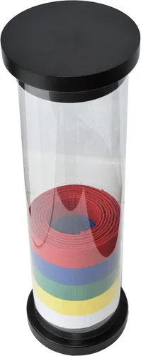 Vista 2 de Vitrina para cinturón, cilindro de 10 cinturones/6 cinturones para taekwondo, karate, jiu jitsu