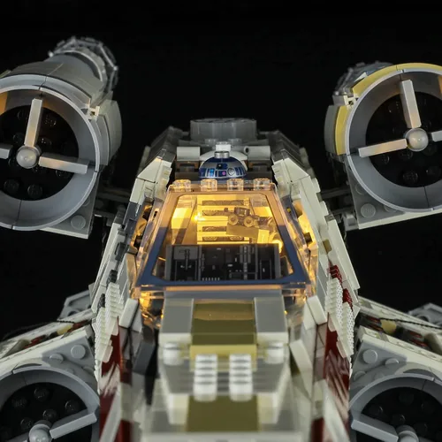 Vista 9 de Kit de iluminación LED Briksmax para LEGO-75355 X-Wing Starfighter – Compatible con modelo de bloques de construcción Lego Star Wars – no incluye
