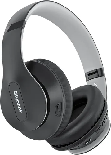 Vista 8 de Auriculares inalámbricos Bluetooth sobre la oreja con tiempo de reproducción de 65H, auriculares estéreo HiFi con micrófono y modos 6EQ, auriculares