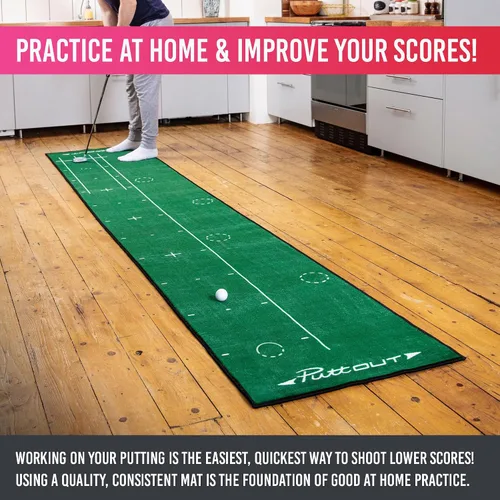Vista 3 de PuttOut Alfombrilla grande para golf (144.5 x 26.4 in)