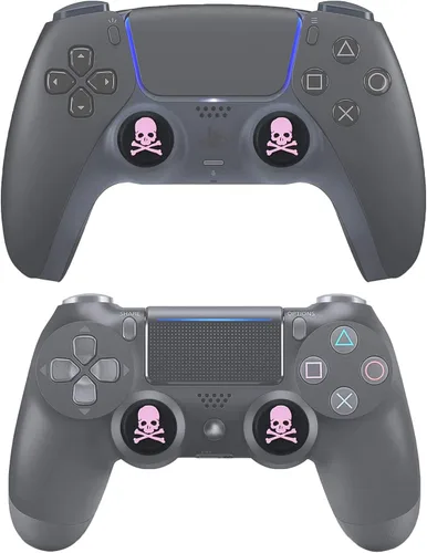 Vista 2 de 9CDeer Performance Joystick - Juego de 6 empuñaduras analógicas compatibles con PS5, PS4, Xbox Series XS Xbox One, Switch Pro Controller Skull negro
