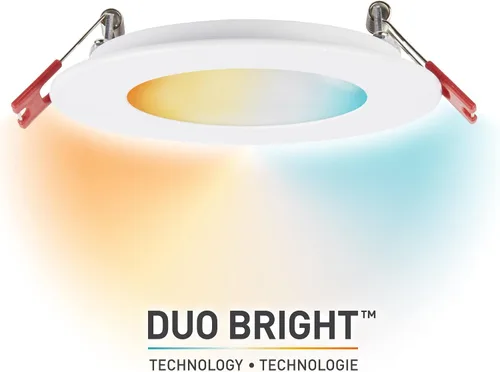 Vista 2 de Globe Electric 91415 DuoBright - Lámpara empotrable (4 pulgadas), color blanco