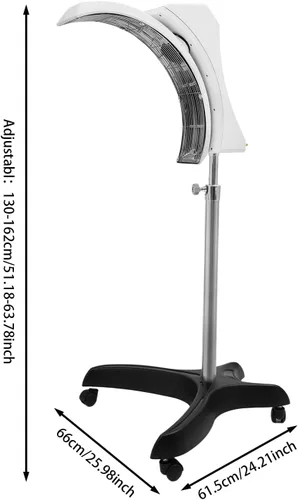 Vista 5 de Professional Standing Hair Dryer Vertical Hair Color Processor, 850W U-Shaped Heating with Digital Timer & Adjustable Height, Commercial Salon Hair