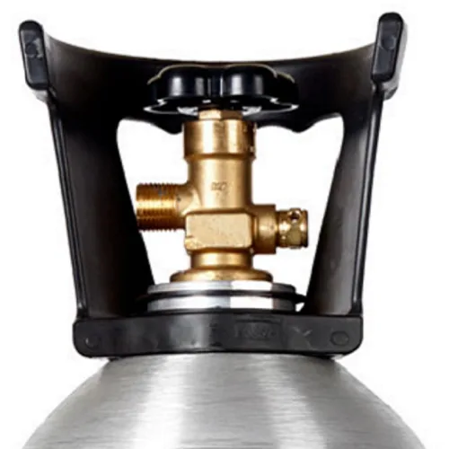 Vista 3 de Nuevo tanque de cilindro de CO2 de aluminio de 20 libras con mango y nueva válvula CGA320