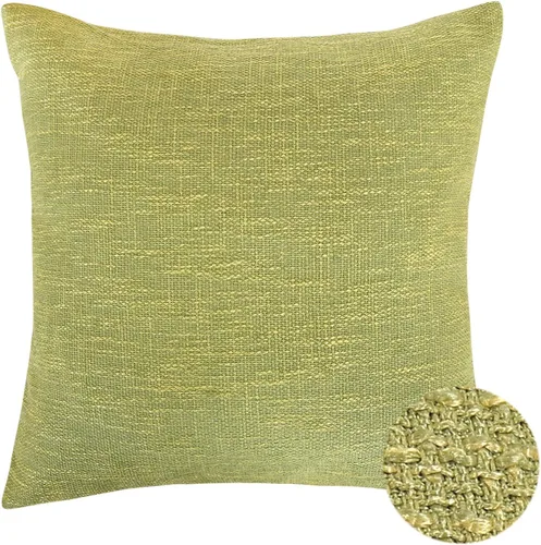 Vista 15 de Deconovo Almohada decorativa de lino sintético para el hogar, hecha a mano, a cuadros, para sofá, 18 x 18 pulgadas, gris oscuro y blanco