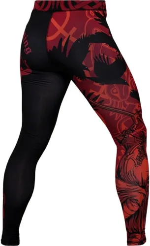 Vista 5 de Hardcore Training Pantalones de compresión para hombre, mallas de entrenamiento, capa base, boxeo, correr, muay thai, MMA, no Gi BJJ
