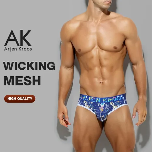 Vista 3 de Arjen Kroos Jockstrap ropa interior transpirable malla atlética partidario algodón bolsa Jock calzoncillos