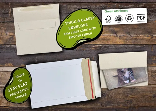 Vista 4 de Adorable tarjeta de felicitación de gatito gris (5 x 7 pulgadas) con sobre. En blanco con bonita imagen de gato en el interior. Perfecta