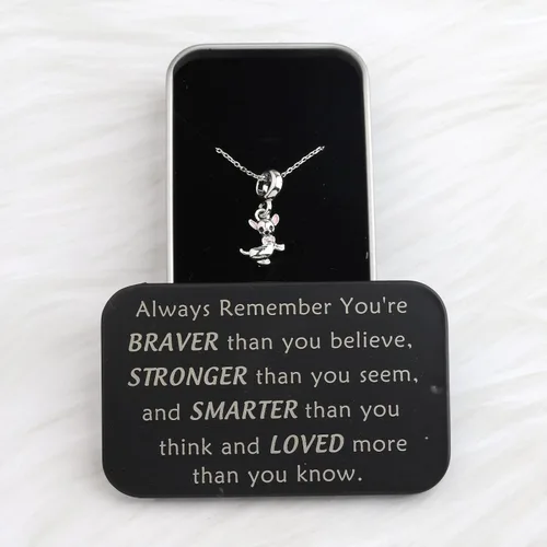 Vista 4 de BNQL Collar con colgante de Chihuahua, regalos de Chihuahua para amantes de Chihuahua, Chihuahua, joyería de regalo para mujeres, regalos
