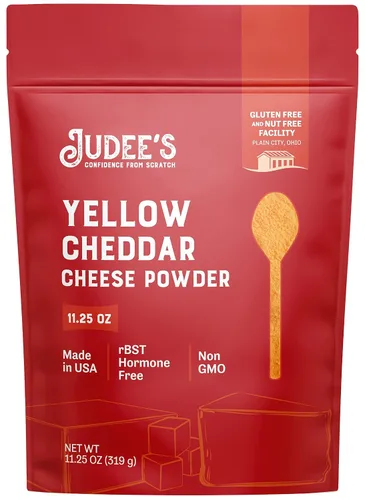 Vista 4 de Judee's - Paquete pequeño de queso cheddar: polvo de queso cheddar amarillo (11.25 onzas) y polvo de queso cheddar blanco (11.25 onzas)
