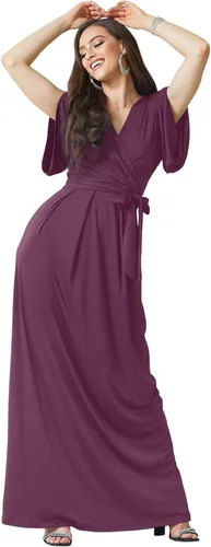 Vista 15 de KOH KOH Vestido largo plisado y modesto para mujer, para invitada de boda Negro