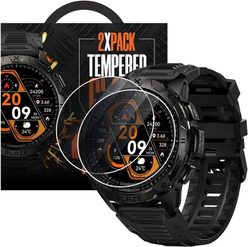 Vista 4 de CARBINOX Blaze Smart Watch Ultimate Pack con GPS, Rastreador de Fitness Robusto Resistente al Agua IP69K, Compatible con Android e iOS, 170+ Modos
