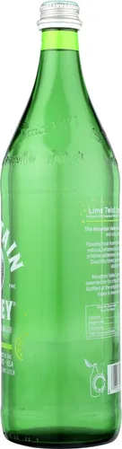 Vista 4 de Agua de manantial con sabor a lima The Mountain Valley, 1 litro - 12 por caja