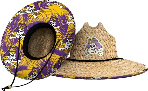 Vista 7 de FOCO - Sombrero de paja con logotipo de equipo universitario de NCAA y estampado floral para hombre