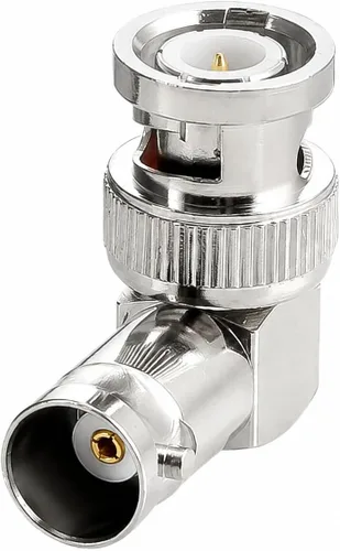 Vista 3 de Alvin's Creativity Alvins Conectores BNC de ángulo recto Adaptador de 90 grados macho a hembra para 12G HD SDI BNC Cable de extensión de cámaras