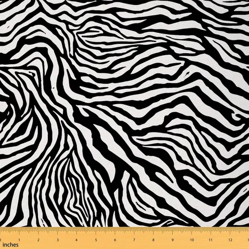 Vista 37 de Castle Fairy - Tela con estampado de rayas de piel de animal, Zebra, Cebra, Serpiente, Tigre, DIY, manualidades, estilo retro, decorativa