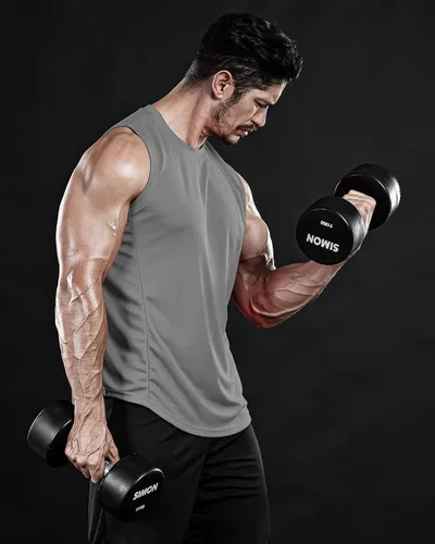 Vista 5 de DRSKIN Paquete de 4, 3 y 1 camisetas sin mangas para hombre, para entrenamiento, atlético, malla muscular, ajuste seco, gimnasio, entrenamiento