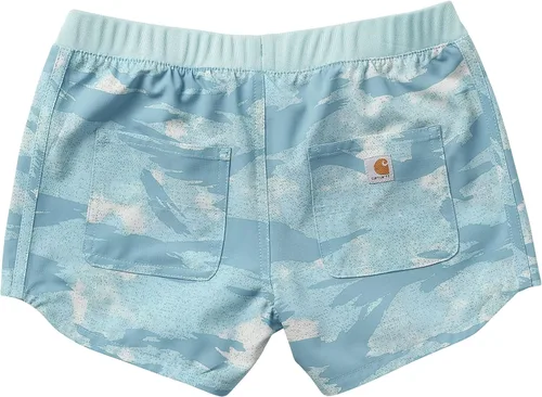 Vista 2 de Carhartt Pantalones cortos de trabajo ligeros de camuflaje Ripstop para niñas