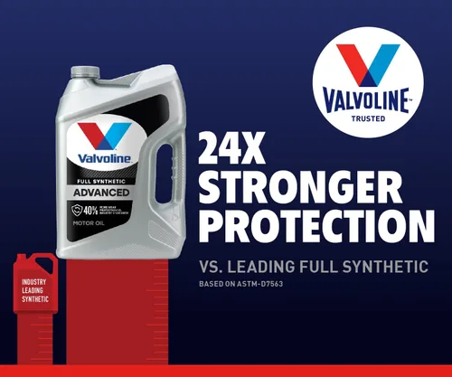 Vista 57 de Valvoline SynPower Full aceite sintético para motor, 1 Cuarto de galón, Ambar