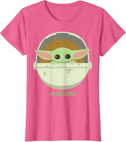 Vista 16 de Star Wars The Mandalorian The Child Bassinet - Camiseta con retrato Negro