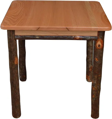 Vista 3 de Mesa auxiliar cuadrada grande de nogal teñido natural Amish Natural Stain