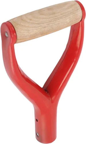 Vista 10 de Diydeg Mango de pala D-Grip, mango de pala reutilizable de 1.22 pulgadas, metal y madera, plata, pala de trasplante, herramienta de jardín