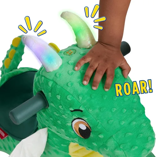 Vista 8 de Radio Flyer Juguete de Montar de Peluche para Niños Pequeños – Juguete de Montar Rodante Suave y Acolchado para Niños de 1–3 Años, Juguete de Empuje