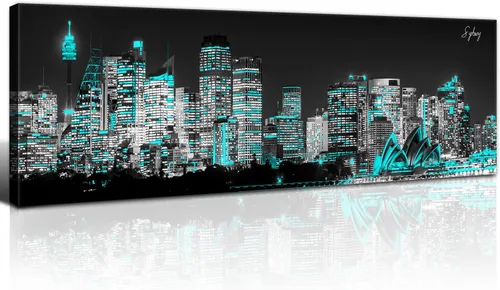 Vista 40 de Arte de Pared de Arizona para Oficina Decoración Negro y Blanco Imágenes de Paisaje Urbano de Tucson para Dormitorio Impresiones en Lienzo