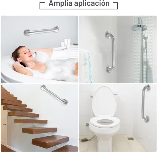Vista 4 de Paquete de 2 barras de agarre de 12 pulgadas para bañeras y duchas, barra