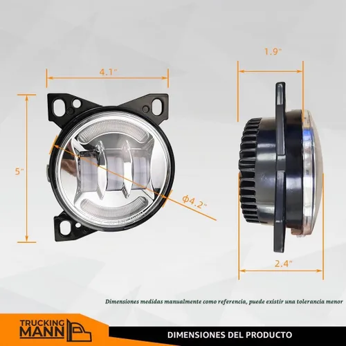 Vista 8 de FV - 2 pares de luces antiniebla LED completas compatibles con Kenworth T660 (2014-2021), Peterbilt 579 (2013-2021) 587 (2011-2016), lámparas
