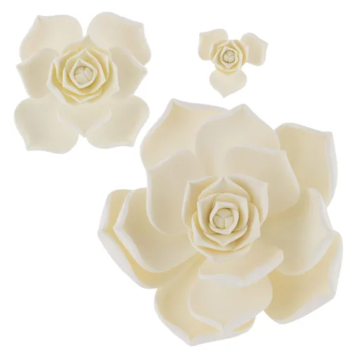 Vista 16 de Global Sugar Art Suculentas flores grandes para tarta de azúcar de Tauro con alambre, 1 unidad por el chef Alan Tetreault Gumpaste flowers for